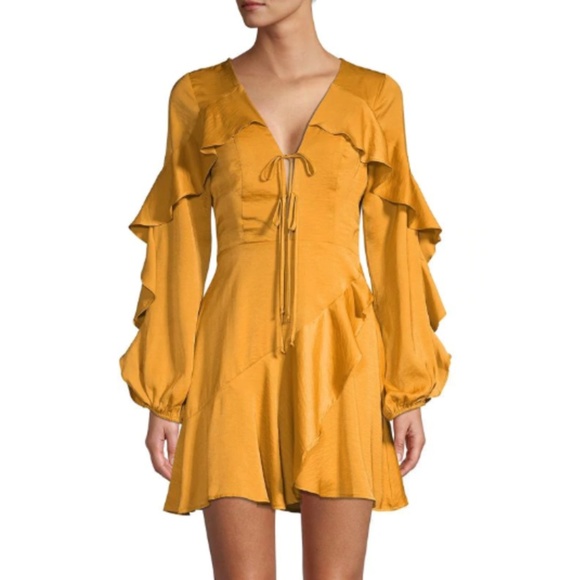 BCBGeneration Dresses & Skirts - BCBGeneration Ruffle Trimmed Cocktail Dress